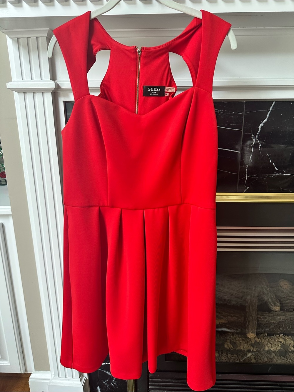 GUESS Red Cutout Mini Dress